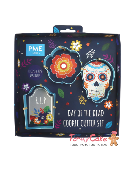 Set Cortadores Día De Los Muertos 3ud PME
