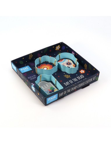 Set Cortadores Día De Los Muertos 3ud PME