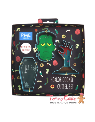 Set Cortadores Galletas De Terror 3ud PME