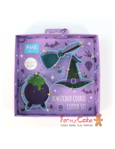 Set Cortadores Galletas De bruja 3ud PME