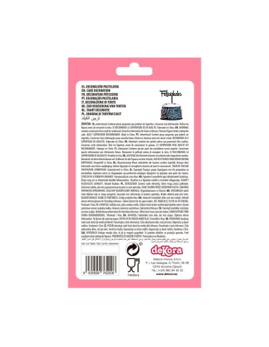 Topper Felicidades Negro Dekora