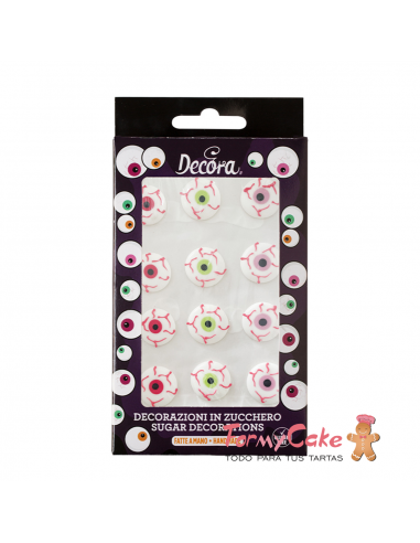 Ojos Aterradores Comestibles 12uds Decora