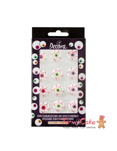 Ojos Aterradores Comestibles 12uds Decora