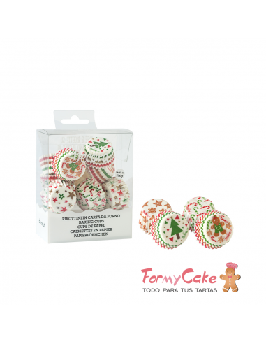 Minicápsulas Cupcakes Navidad 200uds Decora