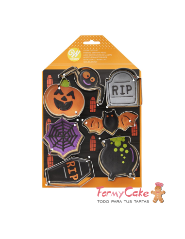 Kit Cortadores halloween 7ud Wilton