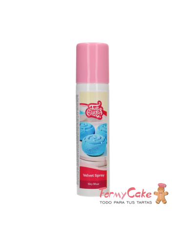 Spray Velvet Azul Cielo 100ml. FunCakes