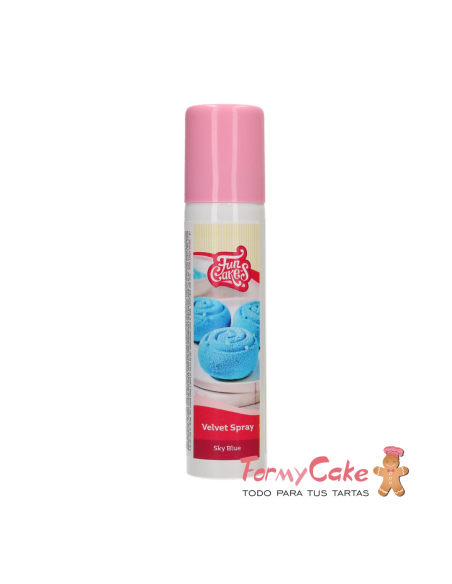 Spray Velvet Azul Cielo 100ml. FunCakes