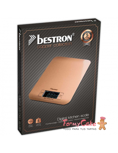 Bascula Cocina Digital Cobre Bestron RVS