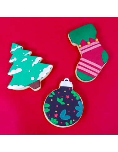 Set Cortadores Galletas Fiesta De Navidad 3ud PME