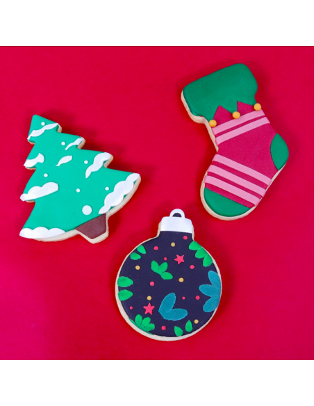 Set Cortadores Galletas Fiesta De Navidad 3ud PME