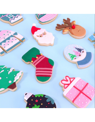 Set Cortadores Galletas Fiesta De Navidad 3ud PME
