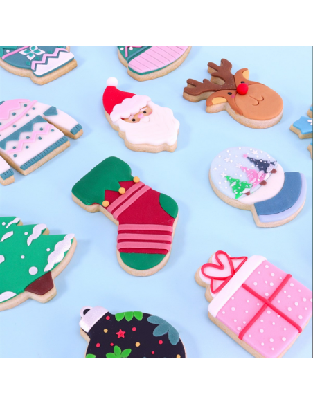 Set Cortadores Galletas Fiesta De Navidad 3ud PME