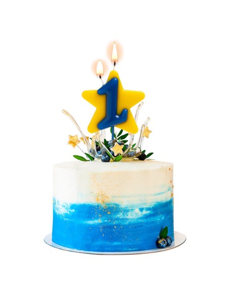 Vela Solidaria Doble Deseo Número 1 Dekora