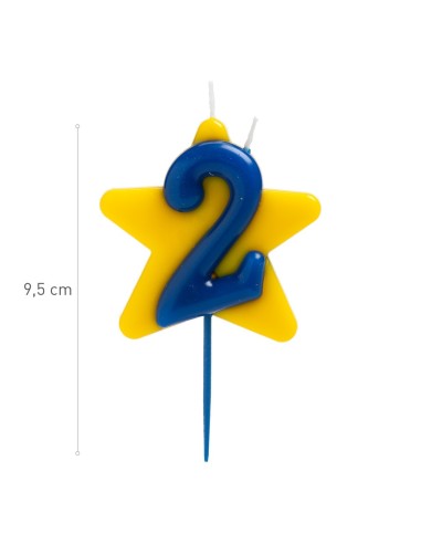 Vela Solidaria Doble Deseo Número 2 Dekora