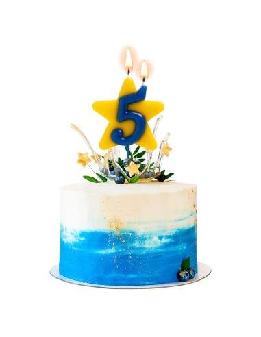 Vela Solidaria Doble Deseo Número 5 Dekora