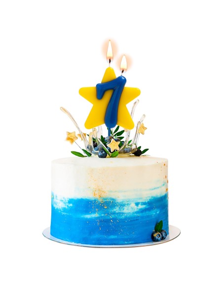 Vela Solidaria Doble Deseo Número 7 Dekora