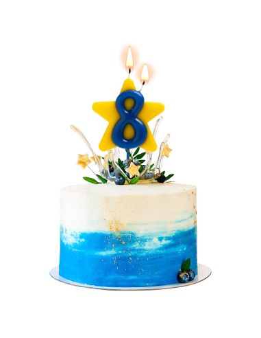 Vela Solidaria Doble Deseo Número 8 Dekora