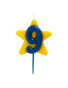 Vela Solidaria Doble Deseo Número 9 Dekora 2