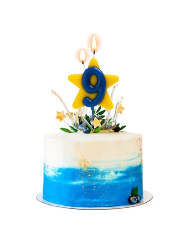 Vela Solidaria Doble Deseo Número 9 Dekora