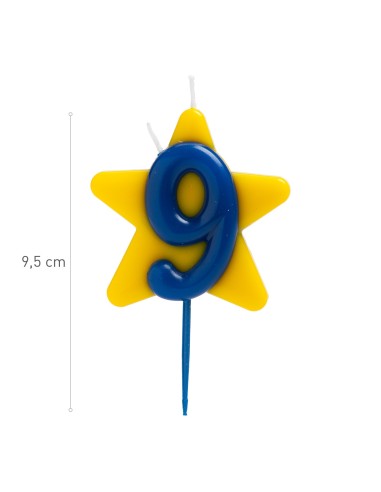 Vela Solidaria Doble Deseo Número 9 Dekora