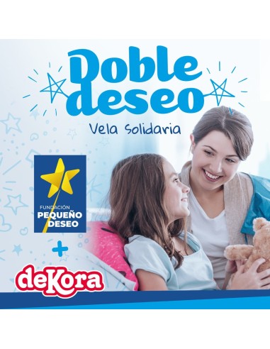 Vela Solidaria Doble Deseo premium Dekora