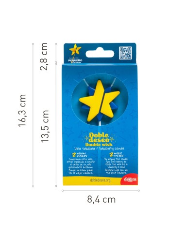 Vela Solidaria Doble Deseo premium Dekora