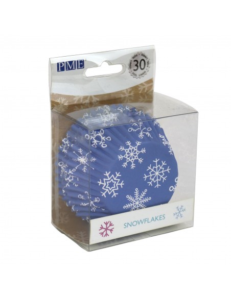 Cápsulas Metalizadas Copos De Nieve 30ud PME