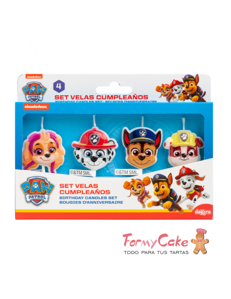 Velas Patrulla Canina 4ud Dekora