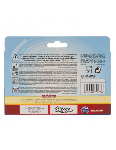 Velas Patrulla Canina 4ud Dekora