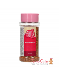 Nonpareils Dorado Oscuro 80gr Funcakes