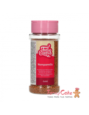 Nonpareils Dorado Oscuro 80gr Funcakes