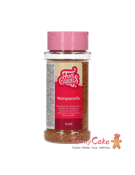 Nonpareils Dorado Oscuro 80gr Funcakes