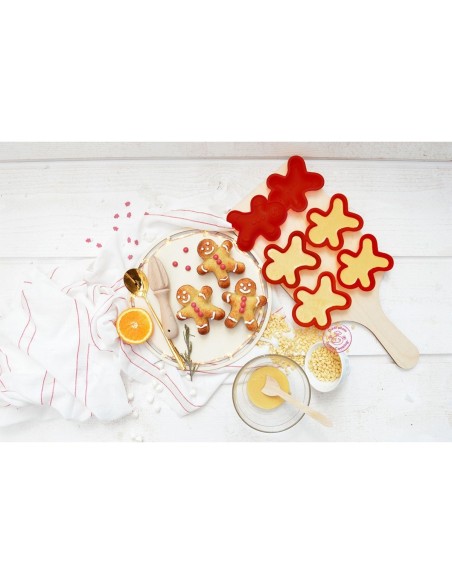 Molde Silicona Muñeco Jengibre 6uds Scrapcooking
