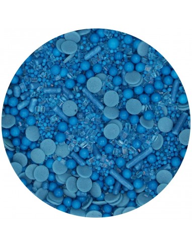 Decoración Comestible Sprinkle Medley Azul 70g Funcakes