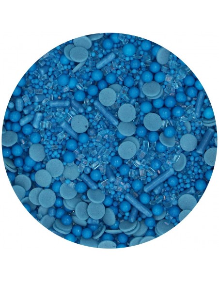Decoración Comestible Sprinkle Medley Azul 70g Funcakes