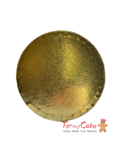 Base Redonda Gruesa Oro 20cm Azucren