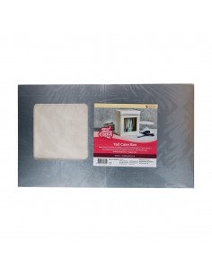 Caja Plateada Alta con Ventana 26x26x29,4cm Funcakes 2