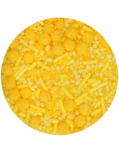 Decoración Comestible Sprinkle Medley Amarillo 70g Funcakes 2