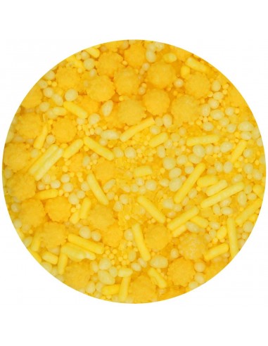 Decoración Comestible Sprinkle Medley Amarillo 70g Funcakes