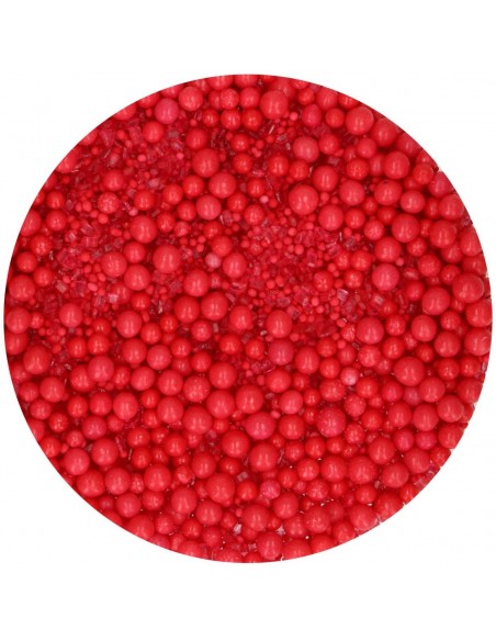 Decoración Comestible Sprinkle Medley Rojo 70g Funcakes