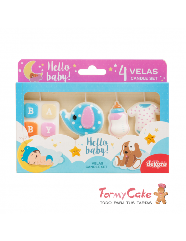 Velas My baby 4ud Dekora