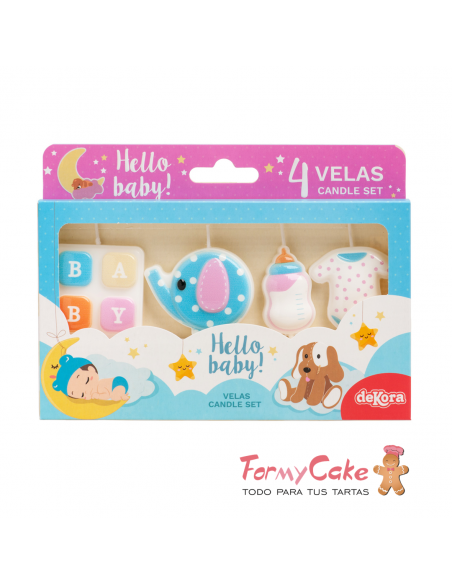 Velas My baby 4ud Dekora