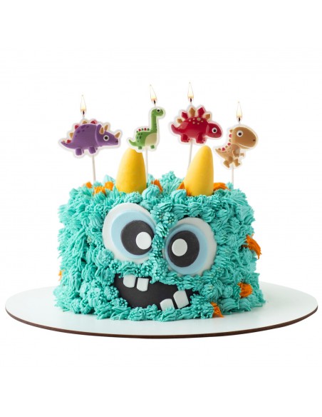 Velas Dinosurios 4ud Dekora