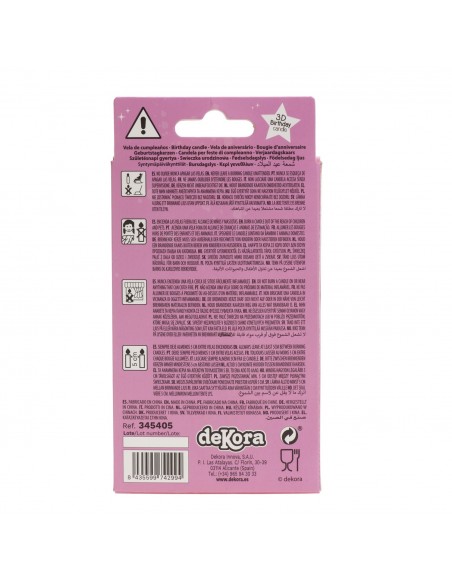 Vela Cumpleaños Unicornio Dekora