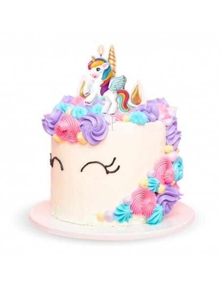 Vela Cumpleaños Unicornio Dekora