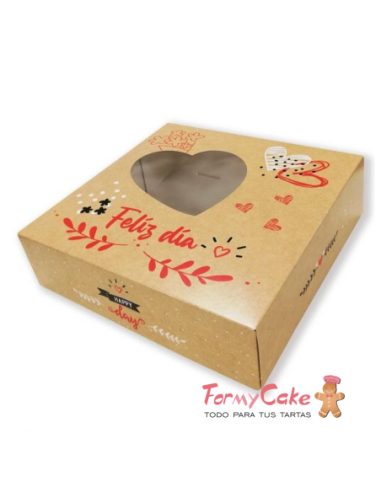 Caja San Valentín "Feliz Día" 23x23x8cm