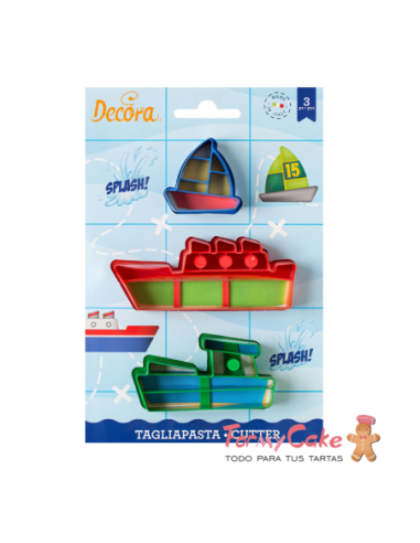 Kit Cortador Juego Batalla Naval 3ud Decora