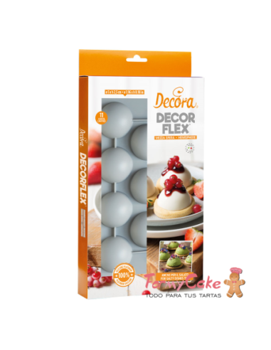 Molde De Silicona Semiesfera 11uds 50x25H MM...