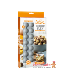 Molde De Silicona Semiesfera 20uds 30x15H MM Decora