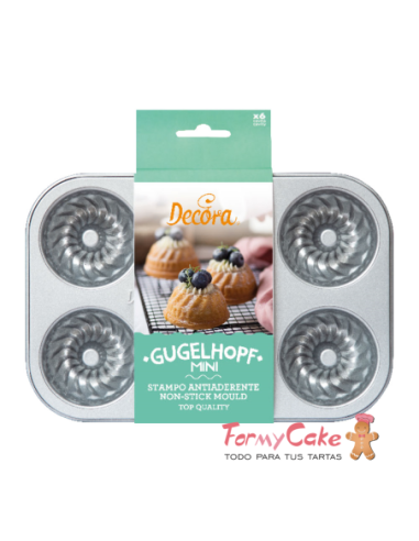 Molde Antiadherente 6 Kugelhopf Decora